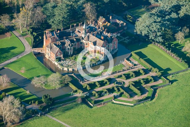 Madresfield Court, moated manor house and formal garden, Madresfield, Worcestershire, 2014. Creator: Historic England Staff Photographer.