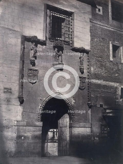[Madrid. Facade of the Hospital of "La Latina"], ca. 1857. Creator: Charles Clifford.