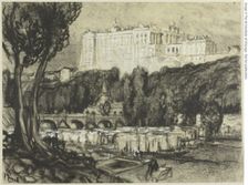 Madrid: The Palace, c. 1903. Creator: Joseph J Pennell