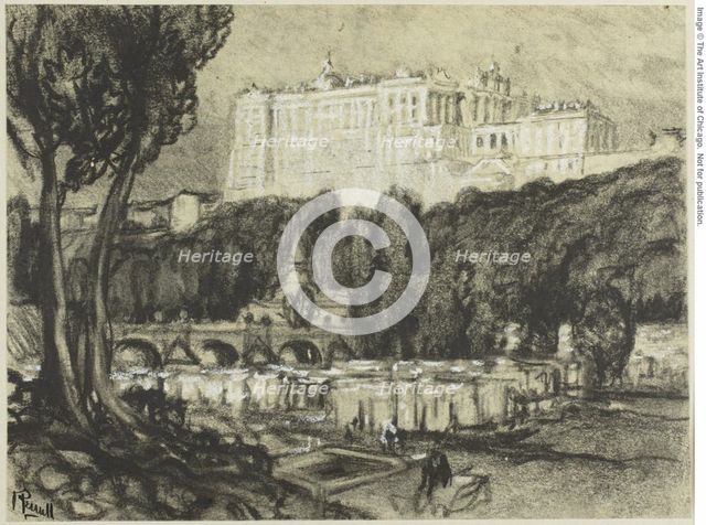 Madrid: The Palace, c. 1903. Creator: Joseph J Pennell.