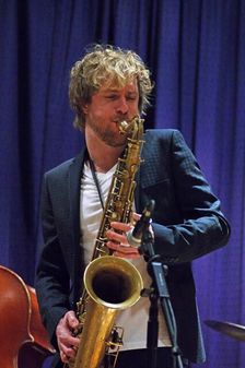 Mads Mathias, Watermill Jazz Club, Dorking, Surrey, 2015. Artist: Brian O'Connor