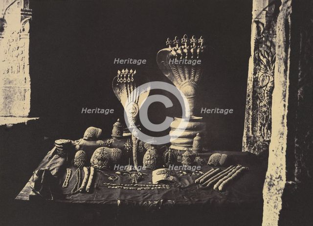 Madura. The Great Pagoda Jewels., January-February 1858. Creator: Captain Linnaeus Tripe.