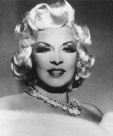 Mae West (1893-1980), American actress, playwright, screenwriter, and sex symbol. Creator: Unknown