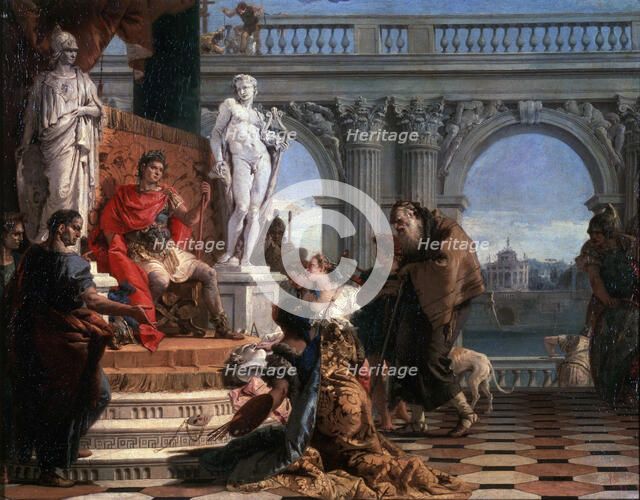 'Maecenas presenting the Arts to Augustus', 1743.  Artist: Giovanni Battista Tiepolo