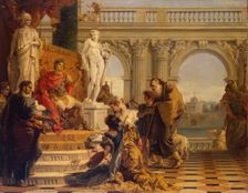 Maecenas Presenting the Liberal Arts to Emperor Augustus, 1743. Creator: Giovanni Battista Tiepolo