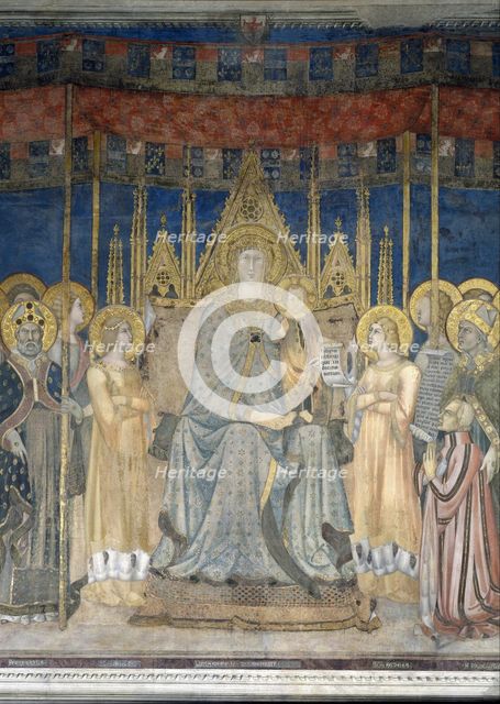 Maestà, 1317. Artist: Memmi, Lippo (1291-1356)