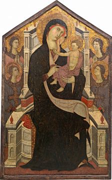 Maestà (Madonna and Child with Four Angels), c. 1290. Creator: Master of Città di Castello
