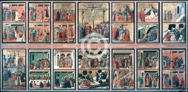 'Maesta', (Stories of the Passion), 1308-1311. Artist: Duccio di Buoninsegna