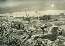 Mafeking: Eloff's Desperate Attack on the Eve of the Relief (1901). Creator: Unknown