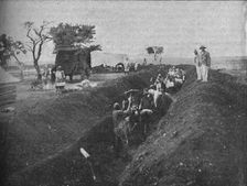 Mafeking: Natives Digging a Trench 1902. Artist: WH Weekes