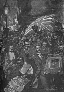 Mafeking night in London, 1900 (1906). Creator: Unknown