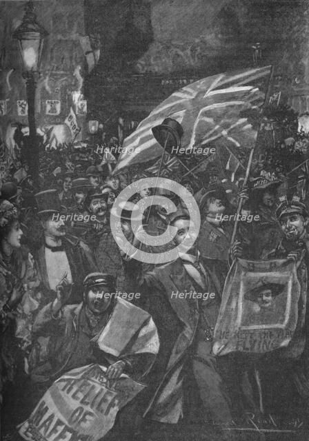 Mafeking night in London, 1900 (1906). Creator: Unknown.