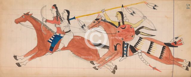 Maffet Ledger: Drawing, ca. 1874-81. Creator: Unknown.