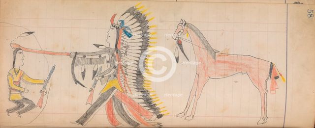 Maffet Ledger: Drawing, ca. 1874-81. Creator: Unknown.