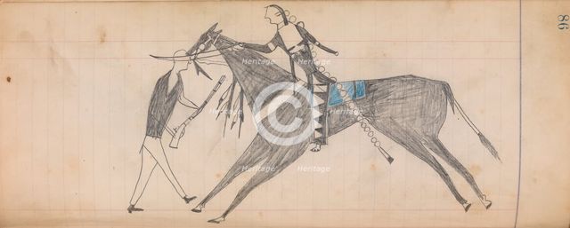 Maffet Ledger: Drawing, ca. 1874-81. Creator: Unknown.