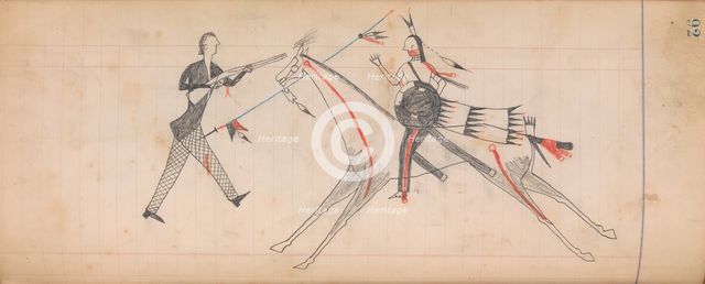 Maffet Ledger: Drawing, ca. 1874-81. Creator: Unknown.