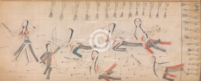 Maffet Ledger: Drawing, ca. 1874-81. Creator: Unknown.