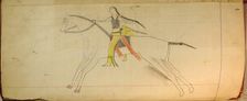 Maffet Ledger: Mounted Indian, ca. 1874-81. Creator: Unknown