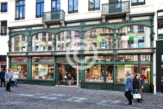 Magasin J Rossum-Voet, 37-49 Rue du Marche, c2014-2017 Artist: Alan John Ainsworth.