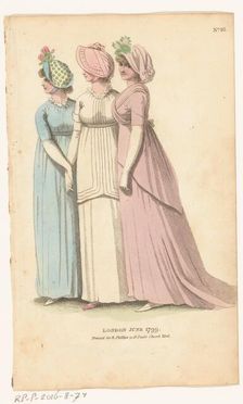 Magazine of Female Fashions of London and Paris. No. 16: London June 1799, 1799. Creator: Unknown