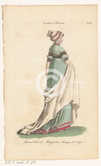 Magazine of Female Fashions of London and Paris. No. 19: Costume Parisien, 1798-1806. Creator: Unknown.