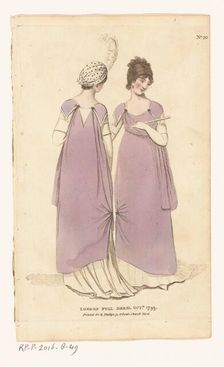Magazine of Female Fashions of London and Paris, No. 20. London Full Dress. Oct. 1799, 1799. Creator: Unknown