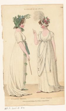Magazine of Female Fashions of London and Paris, No. 28: London, June 1800: Walking Dress..., 1800. Creator: Unknown