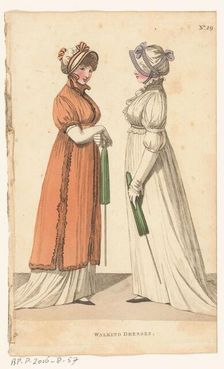 Magazine of Female Fashions of London and Paris. No. 29: Walking Dresses, 1798-1806. Creator: Unknown