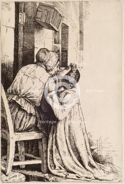 Maggie Ross (The Kiss), 1898. Creator: William Strang.