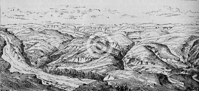 'Magdala, and the Valley of the Bashilo', c1880. Artist: Unknown.