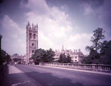 Magdalen College and Great Tower, Oxford, c1955. Creator: Arthur Charles Kirby Ware