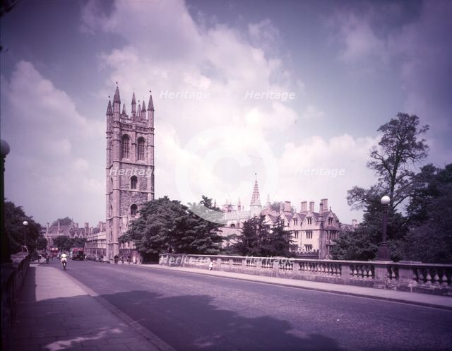 Magdalen College and Great Tower, Oxford, c1955.   Creator: Arthur Charles Kirby Ware.
