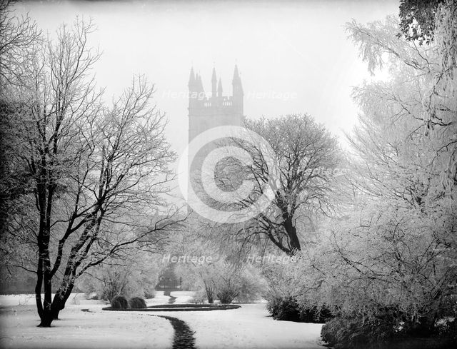 Magdalen College Bell Tower, Oxford, Oxfordshire, c1860-c1922. Artist: Henry Taunt
