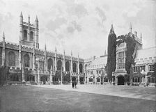 Magdalen College-Cloister and Bell and Founder's Towers c1896
