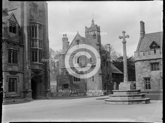 Magdalen College, St John's Quad, Oxford, Oxfordshire, 1924. Creator: Katherine Jean Macfee.