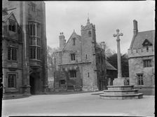 Magdalen College, St John's Quad, Oxford, Oxfordshire, 1924. Creator: Katherine Jean Macfee