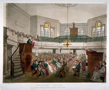 Magdalen Chapel, St George's Fields, Southwark, London, 1809. Artist: Augustus Charles Pugin