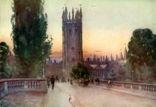 Magdalen bell tower, Oxford, Oxfordshire, 1924-1926. Artist: George F Nicholls