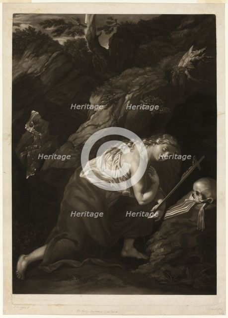 Magdalen in the Desert, c. 1800. Creator: Johann Joseph Freidhoff.