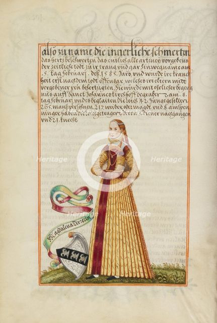 Magdalena Derrer, about 1626-1711. Creator: Unknown.