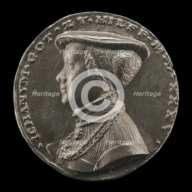 Magdalena Rummel, Wife of Lorenz Staiber 1509 [reverse], 1535. Creator: Matthes Gebel.