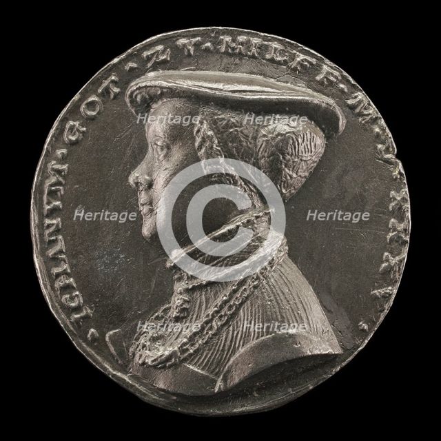 Magdalena Rummel, Wife of Lorenz Staiber 1509 [reverse], 1535. Creator: Matthes Gebel.