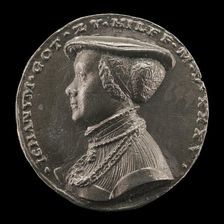 Magdalena Rummel, Wife of Lorenz Staiber 1509 [reverse], 1535. Creator: Matthes Gebel