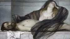Magdalene Grieving over the Body of Christ, 1867. Creator: Arnold Bocklin