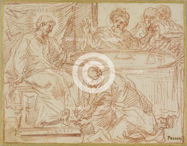 Magdalene Washing Christ's Feet, n.d. Creator: Giuseppe Passeri.
