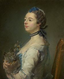 Magdaleine Pinceloup de la Grange, née de Parseval, 1747. Creator: Jean-Baptiste Perronneau