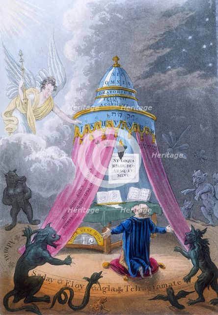 Magic ceremony, 1825.  Creator: Anon.