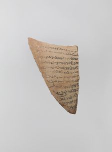 Magic Bowl and an Ostrakon, Iran, 9th-10th century. Creator: Unknown