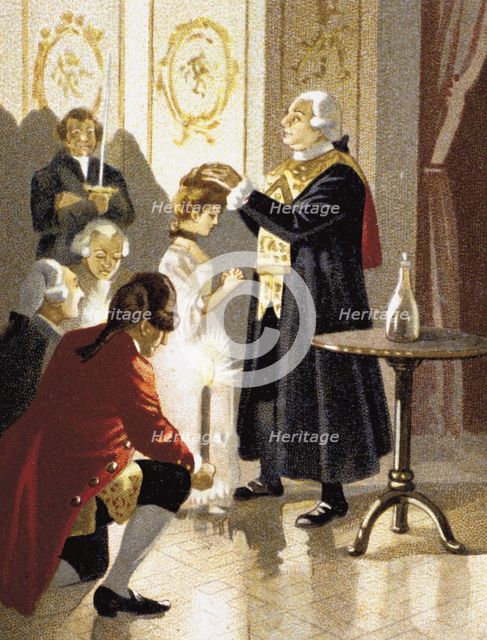 Magic session of Count Alessandro of Cagliostro, Second Half of the 19th century. Artist: Anonymous  