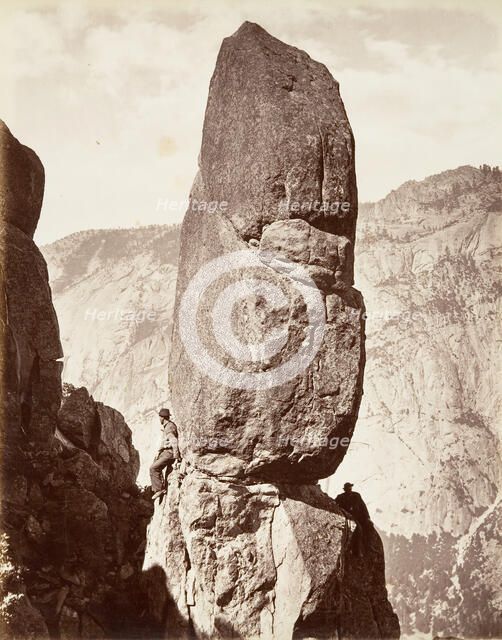 Magic Tower, Yosemite, ca. 1872, printed ca. 1876. Creator: Attributed to Carleton E. Watkins.